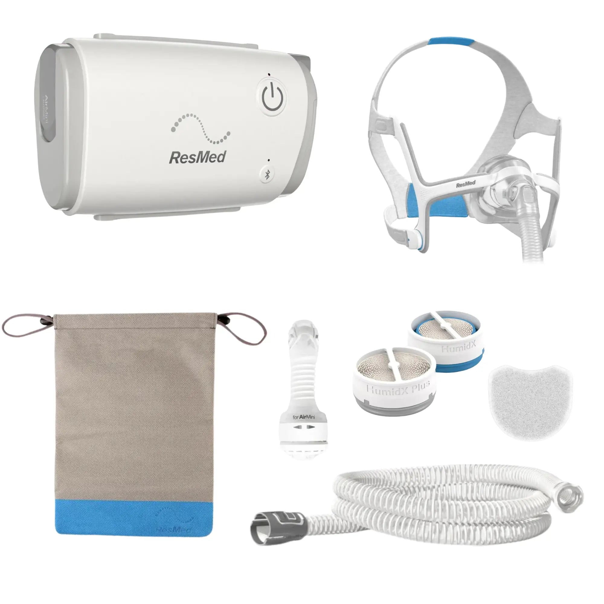 AirMini Travel CPAP Machine with AirTouch N20 CPAP Mask Bundle